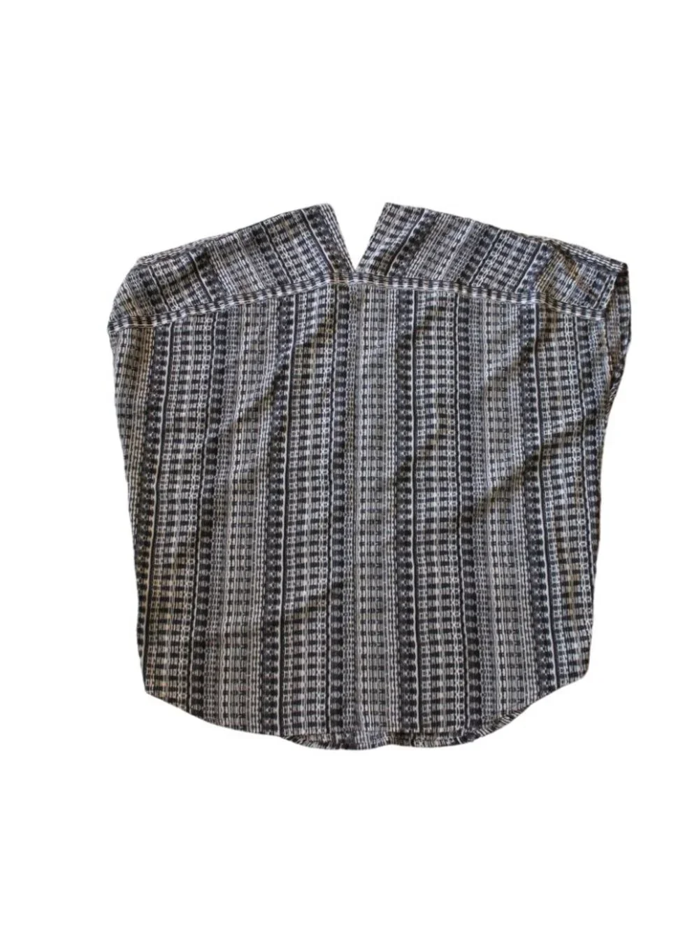 Philosophy Womens V-neck, Cap Sleeve Light Weight Blouse-Black/White-M-GUC - Picture 6 of 6